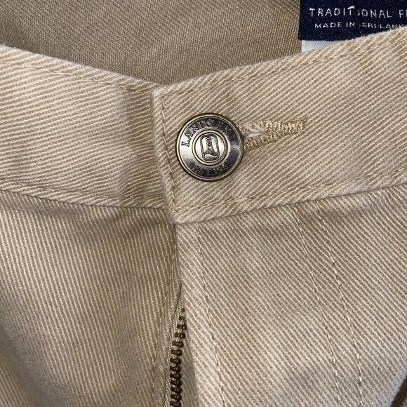 Lands End Mens Traditional Fit Khaki Pants Size 42 Elastic Waistband - Picture 7 of 7